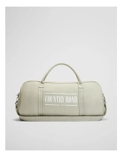 Australian Cotton Heritage Zip Canvas Tote in Dark Pistachio