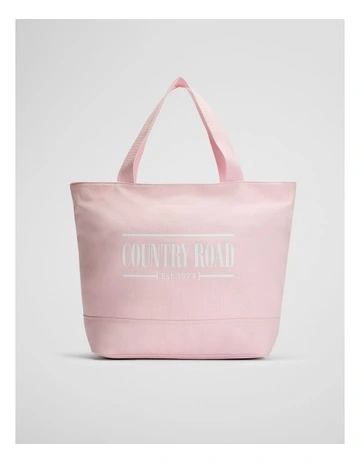 Australian Cotton Printed Heritage Shopper in Pink Meringue