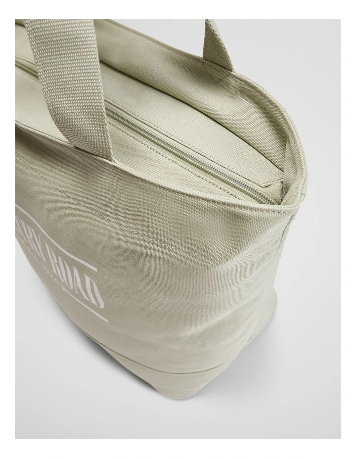 Australian Cotton Printed Heritage Shopper in Dark Pistachio image 4