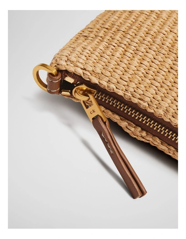 Basket Crossbody Bag in Rust image 3