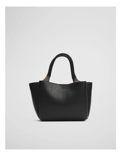 Mini High Low Tote in Black