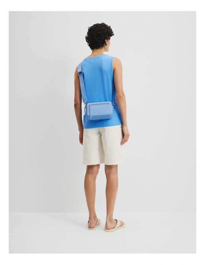 Branded Camera Bag in Arctic Blue image 2