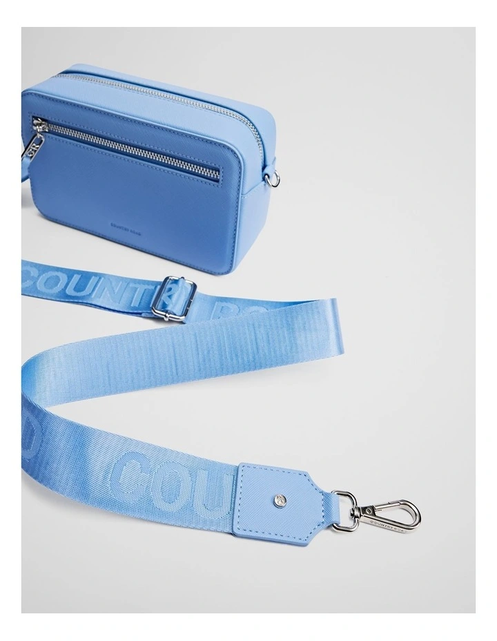 Branded Camera Bag in Arctic Blue image 3