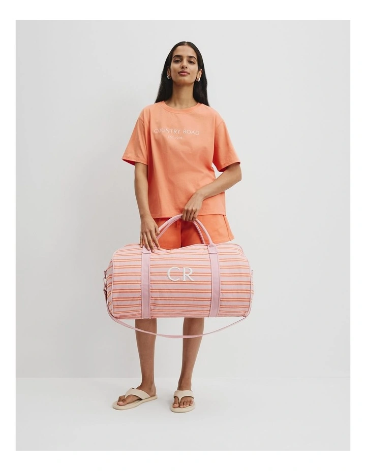 Australian Cotton Classic Logo Tote in Tangerine image 2