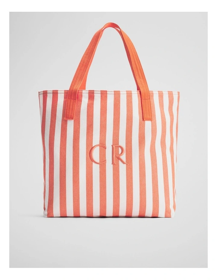 Verified Australian Cotton Classic Logo Shopper in Tangerine image 1