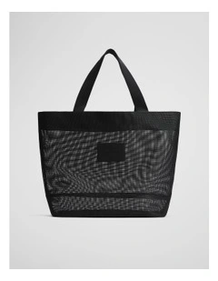Mesh Shopper in Black
