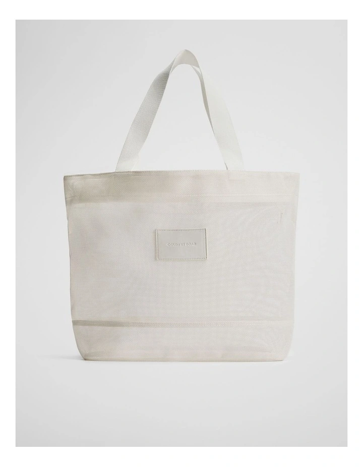 Mesh Shopper in White image 1