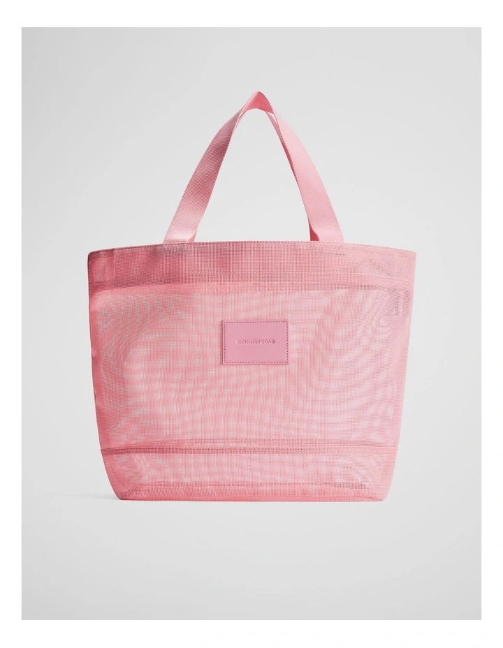 Mesh Shopper in Soft Musk image 1