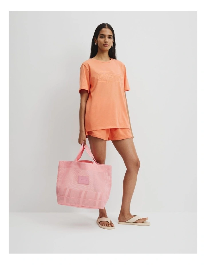 Mesh Shopper in Soft Musk image 2