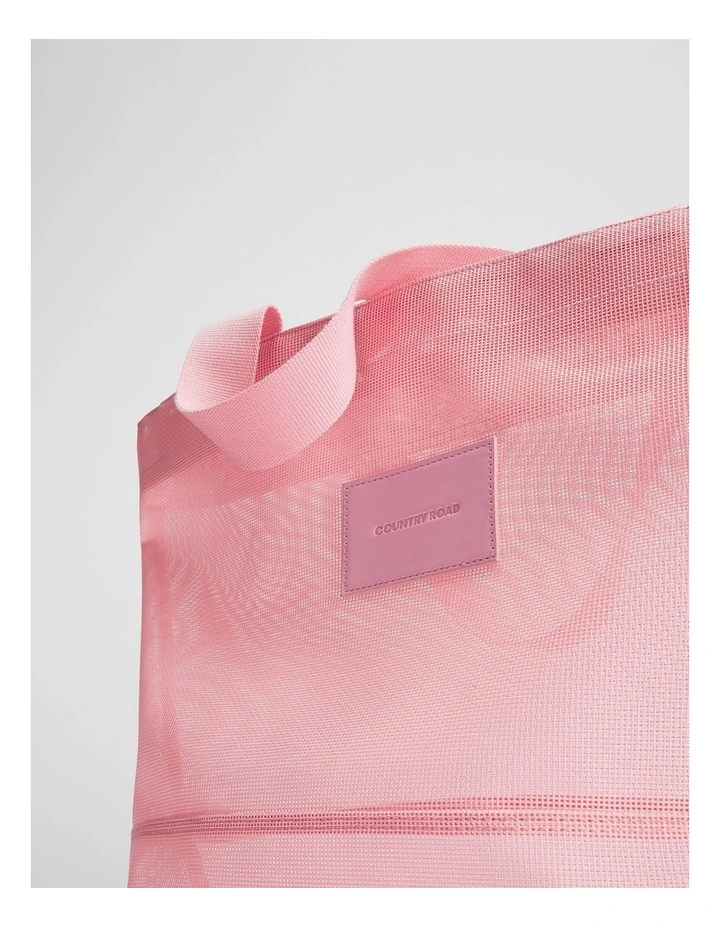 Mesh Shopper in Soft Musk image 3