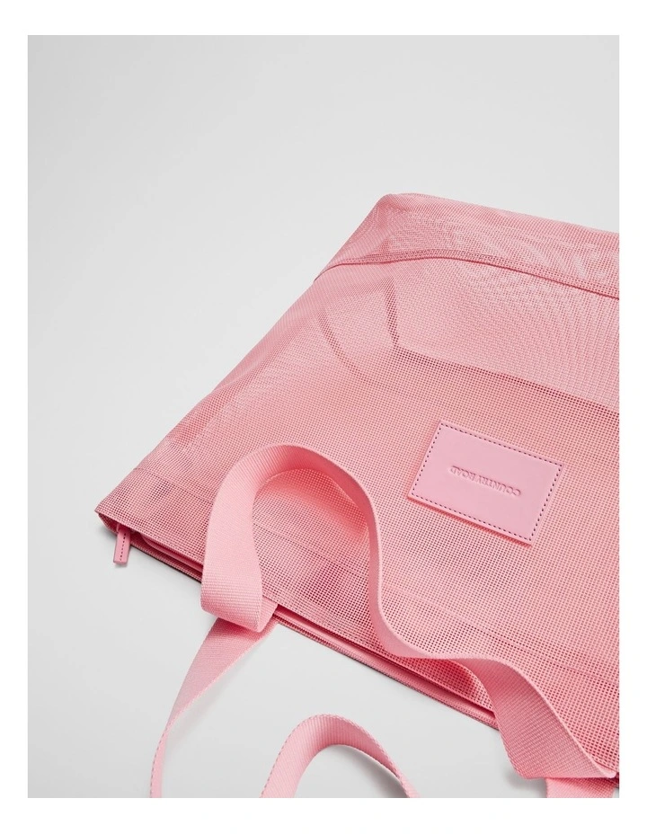 Mesh Shopper in Soft Musk image 4