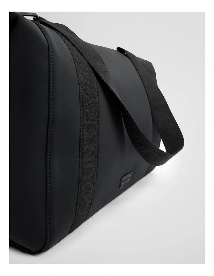 Neoprene Zip Top Travel Tote in Black image 4
