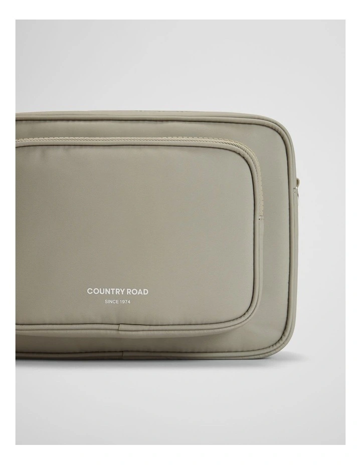 Recycled Polyester Soft Crossbody Bag in Artichoke image 4
