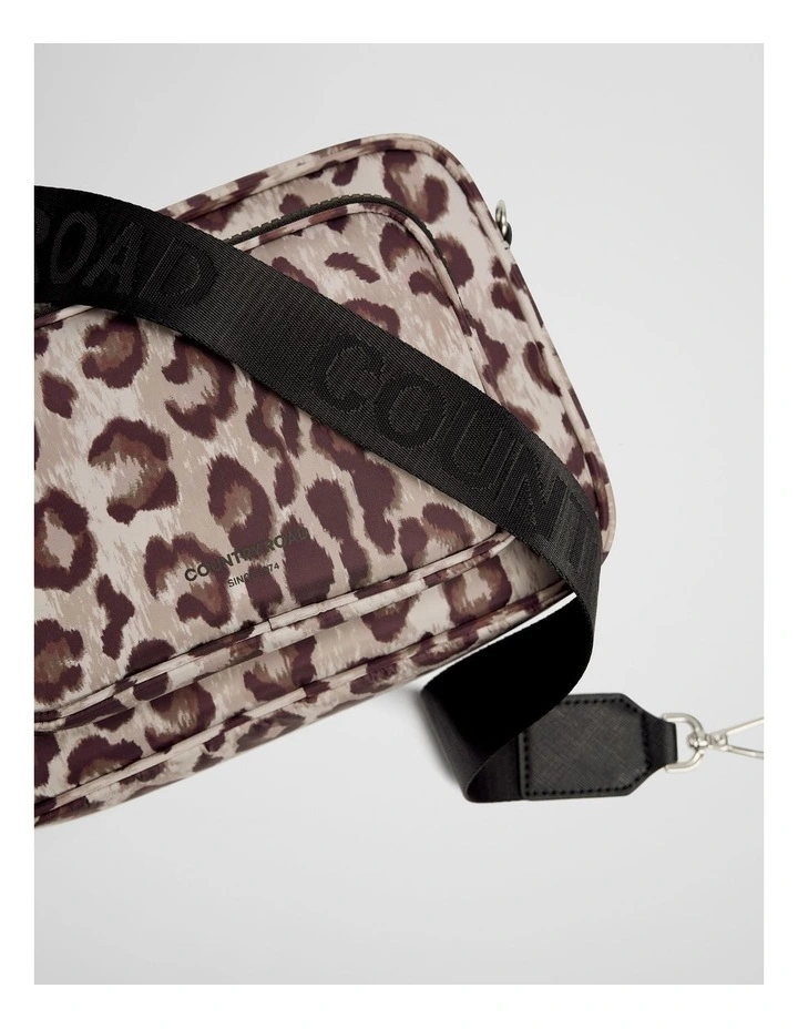 Recycled Polyester Soft Crossbody Bag in Leopard image 3