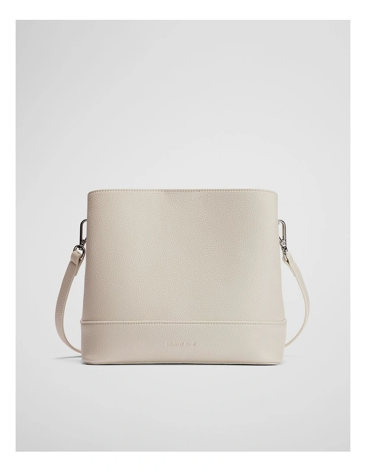 Zip Top Bucket Bag in Oyster image 1