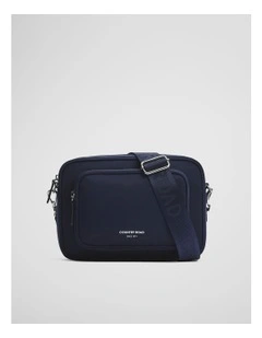 Recycled Polyester Soft Crossbody Bag in Navy