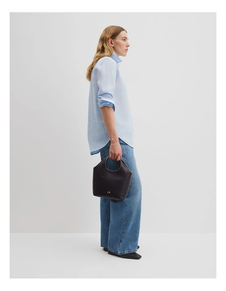 Belle Bucket Bag in Black image 2