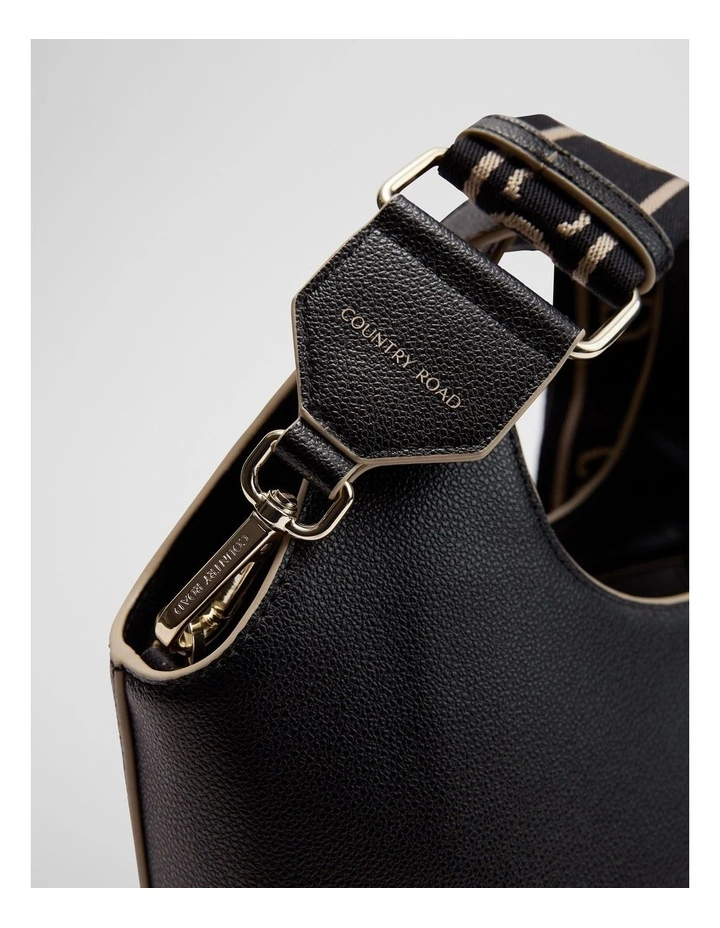 Belle Bucket Bag in Black image 4