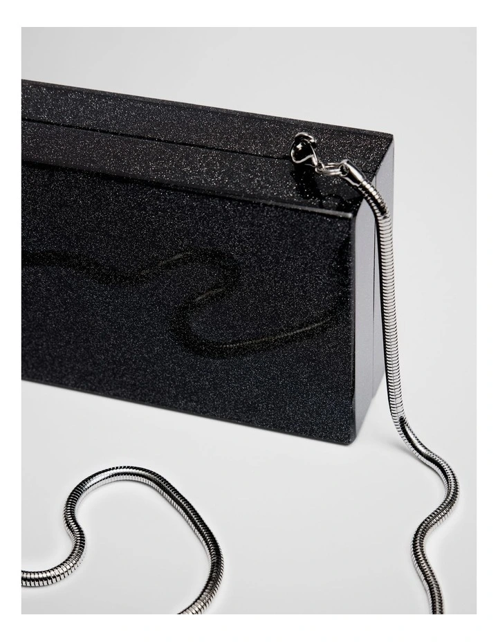 Mia Clutch Bag in Black image 3