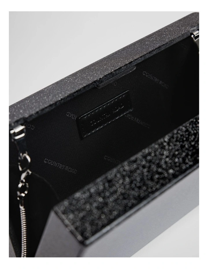 Mia Clutch Bag in Black image 4