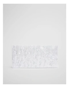 Mia Clutch Bag in White