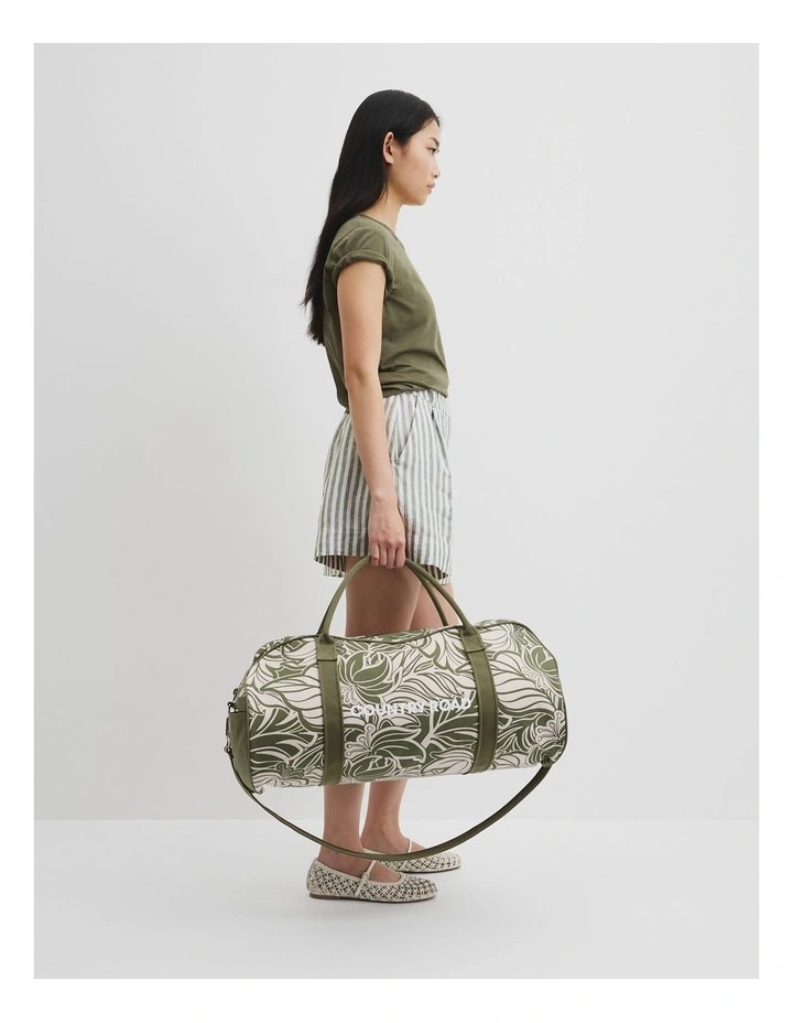 Australian Cotton Tropical Logo Tote Bag in Caper image 2