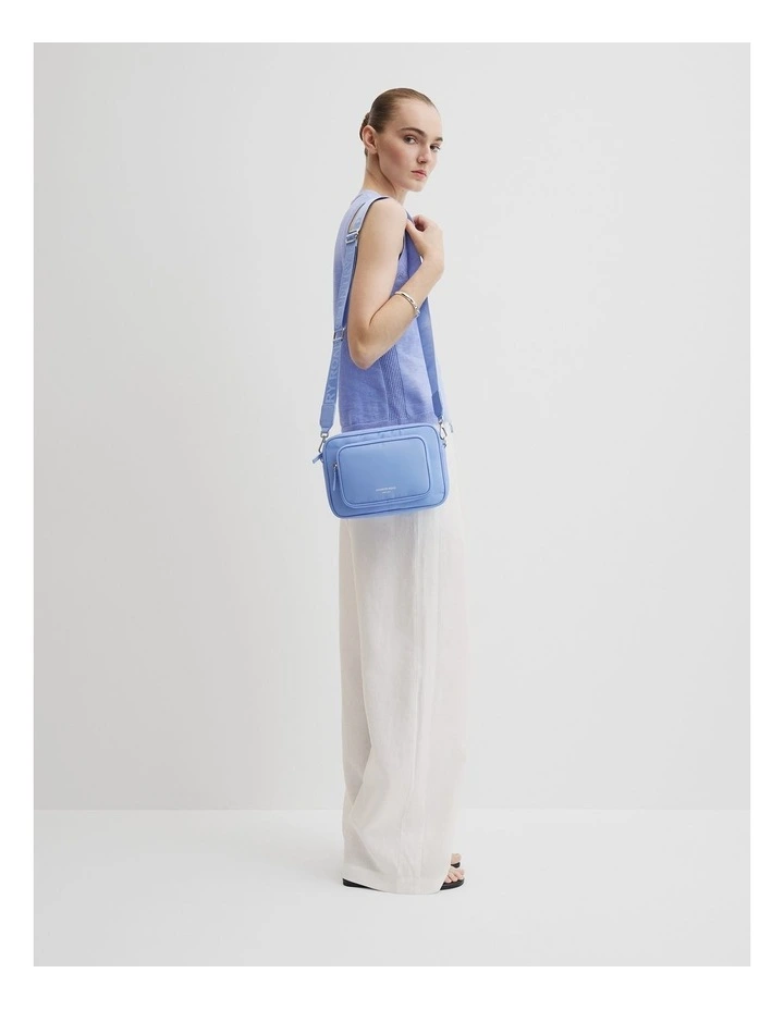 Recycled Polyester Soft Crossbody Bag in Chambray image 2
