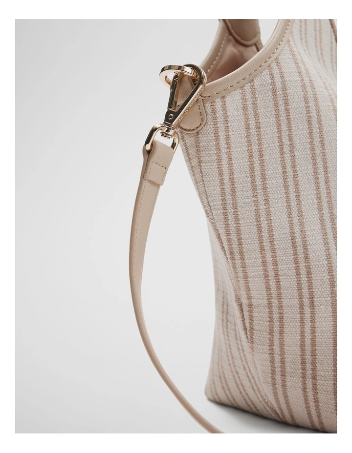 Lottie Bucket Crossbody Bag in Birch image 4