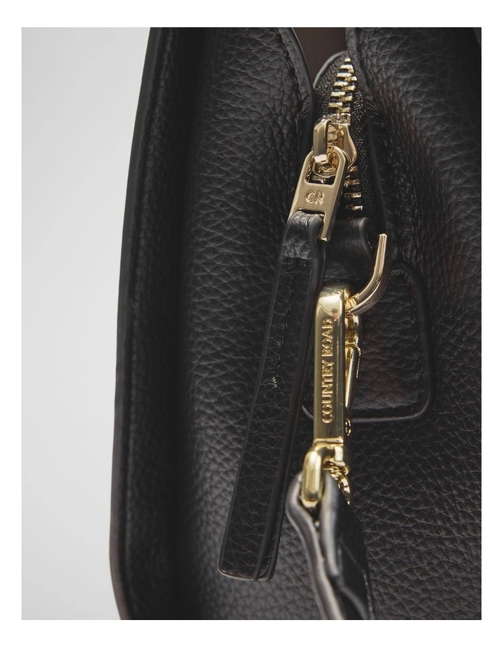 Mini Middle Zip Cbody in Black image 4