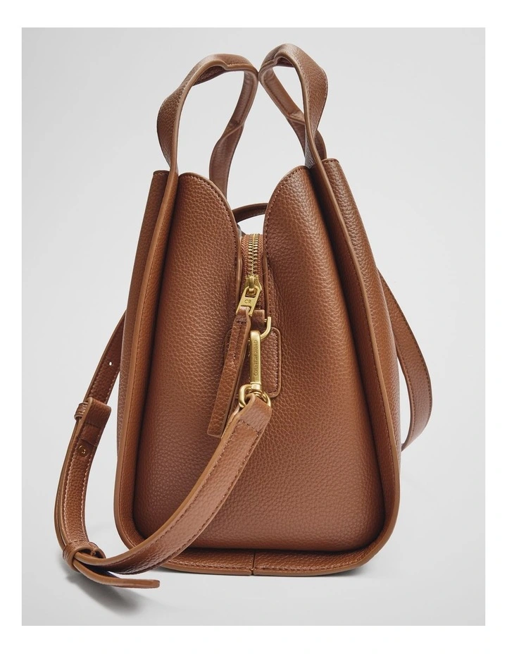 Mini Middle Zip Cbody in Tan image 3
