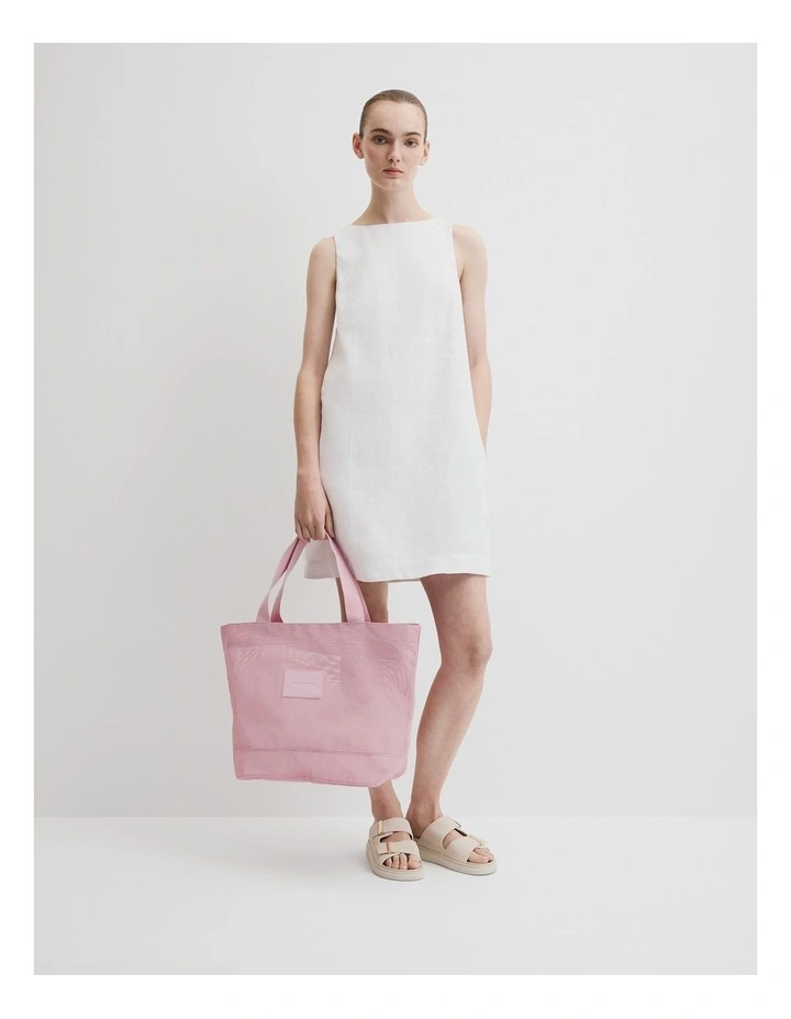 Mesh Shopper in Dawn Pink image 2