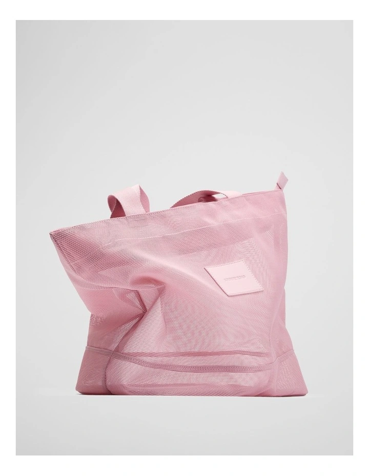 Mesh Shopper in Dawn Pink image 3