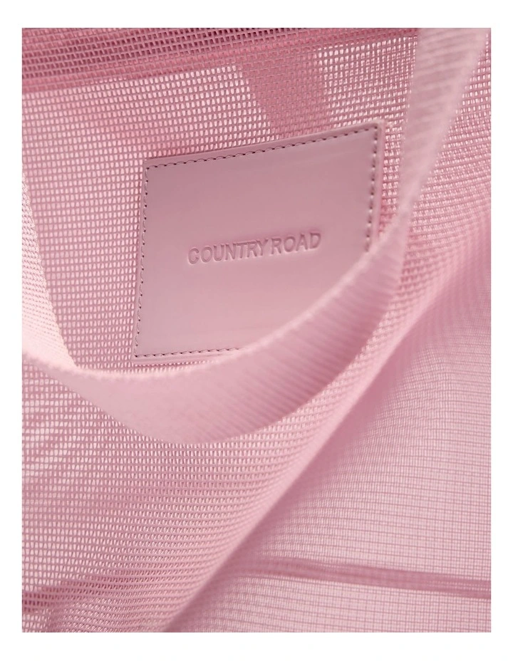 Mesh Shopper in Dawn Pink image 4