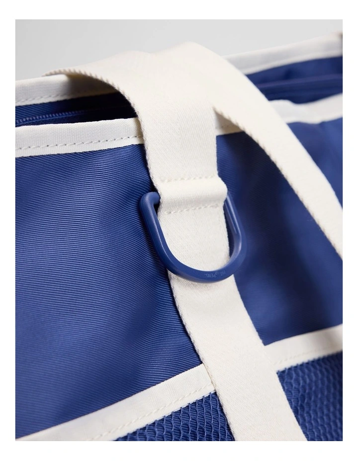 Oversized Beach Bag in Navy image 4