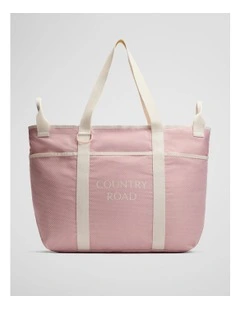Oversized Beach Bag in Ballet Pink
