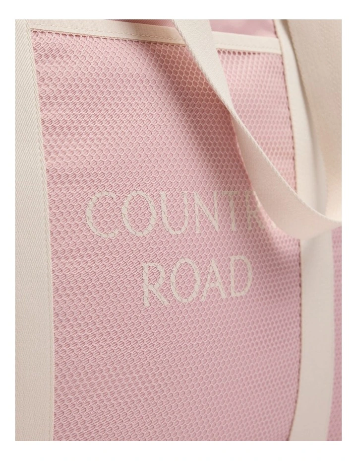 Oversized Beach Bag in Ballet Pink image 3