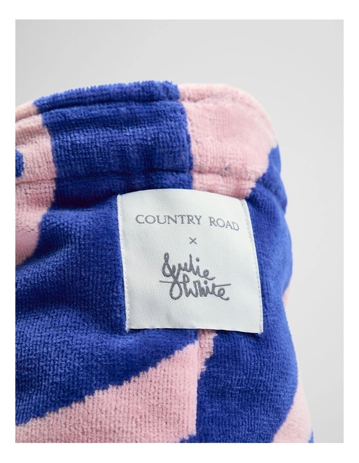 Country Road X Julie White Terry Print Tote in Dawn Pink image 4