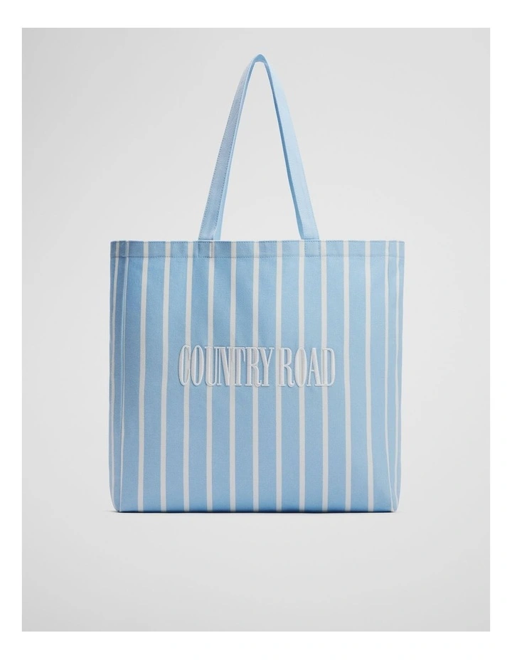 Australian Cotton Embroidered Heritage Shopper in Cloud image 1