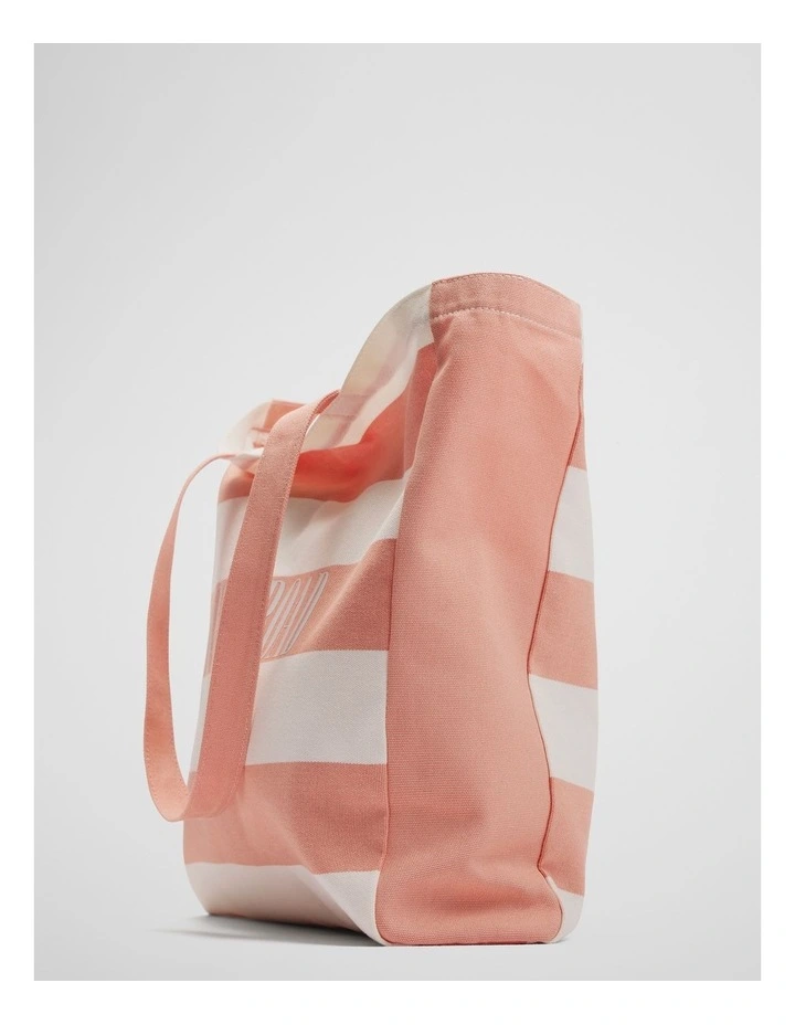 Australian Cotton Embroidered Heritage Shopper in Peach Pink image 3