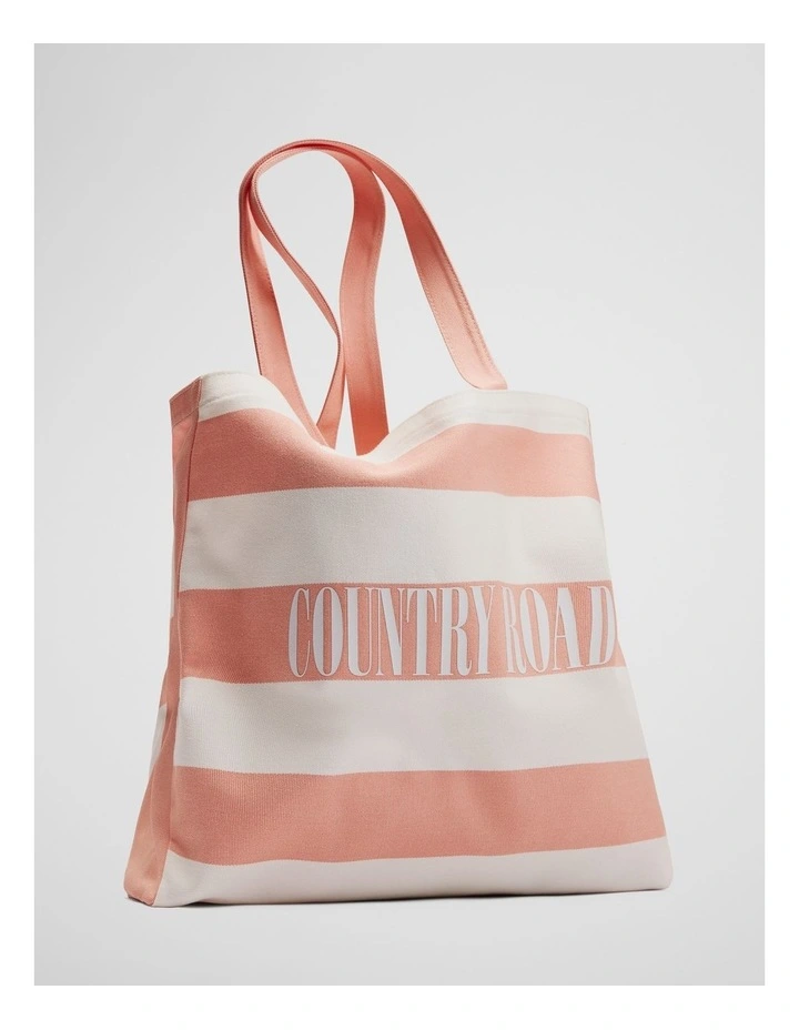 Australian Cotton Embroidered Heritage Shopper in Peach Pink image 4