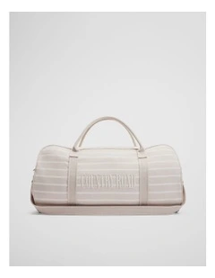 Embroidered Heritage Tote in Sand