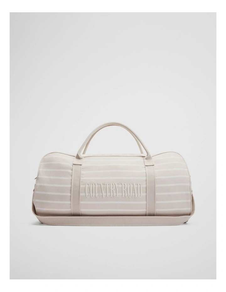 Embroidered Heritage Tote in Sand image 1