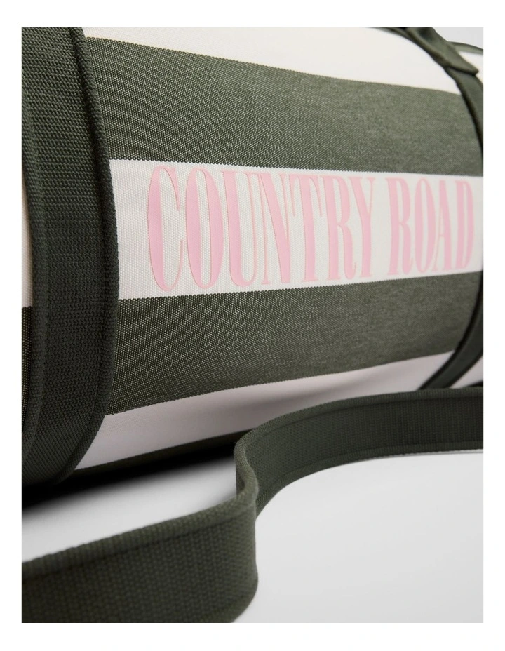 Embroidered Heritage Tote in Dark Olive image 4