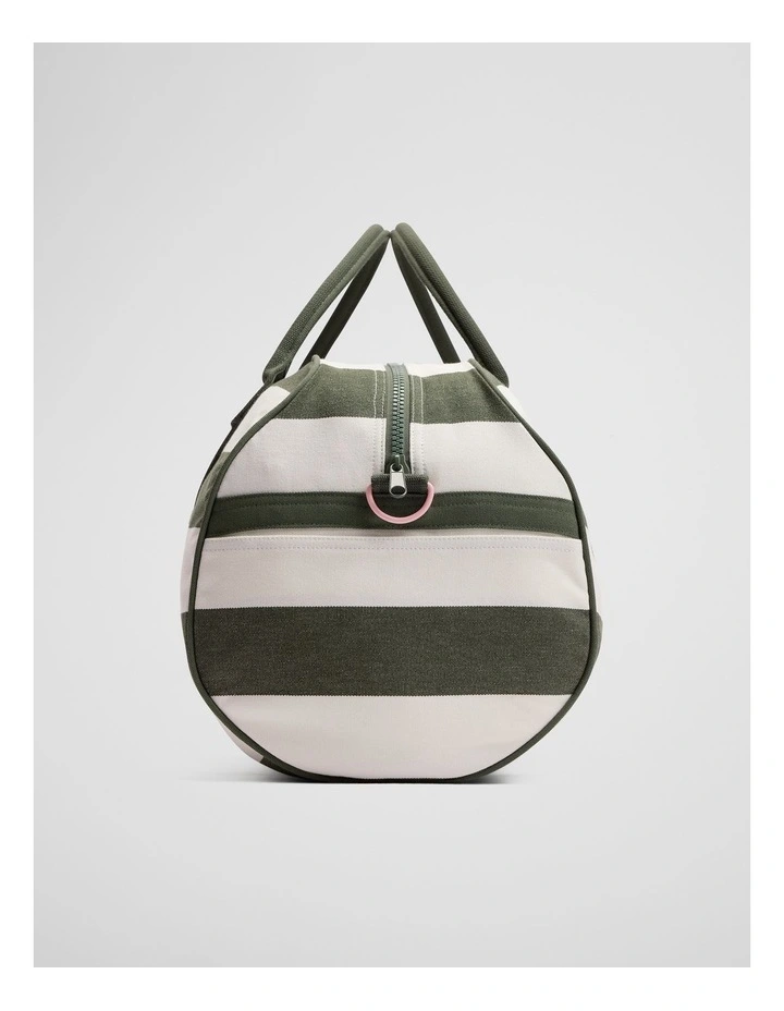 Embroidered Heritage Tote in Dark Olive image 5