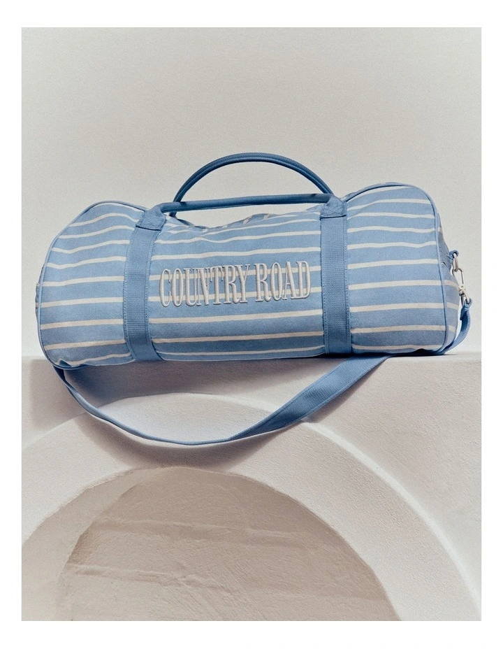 Embroidered Heritage Tote in Cloud image 2