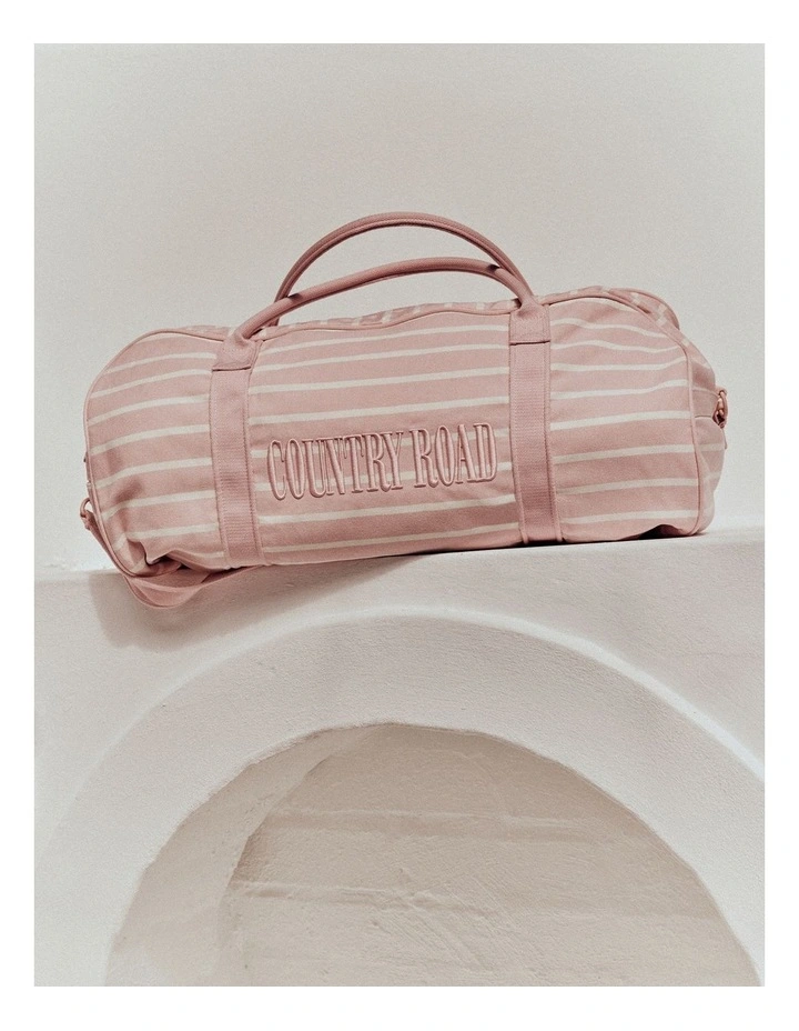 Embroidered Heritage Tote in Dawn Pink image 2
