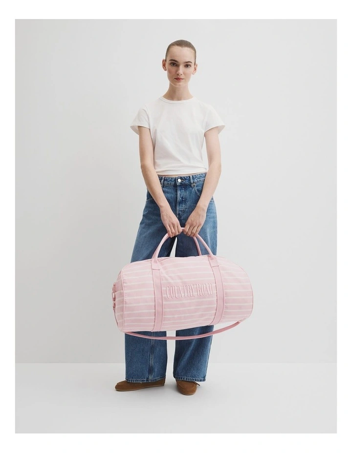 Embroidered Heritage Tote in Dawn Pink image 3