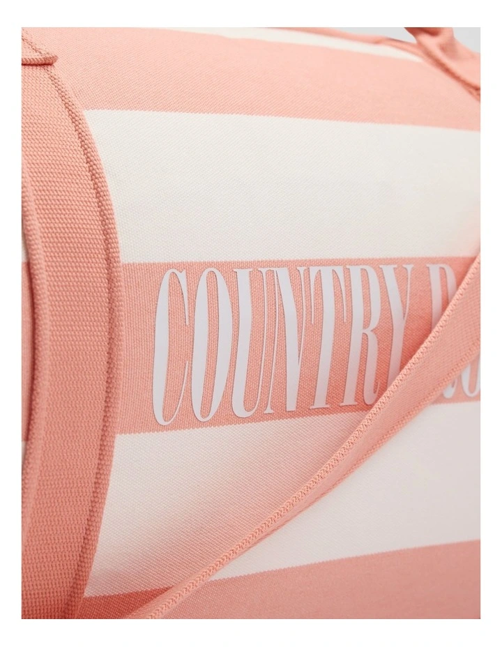 Embroidered Heritage Tote in Peach Pink image 4