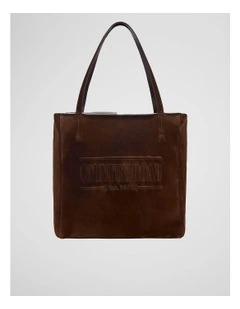 Suede Heritage Shopper in Chocolate