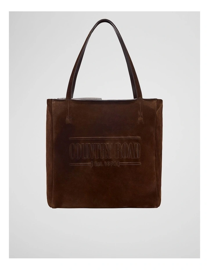 Suede Heritage Shopper in Chocolate image 1